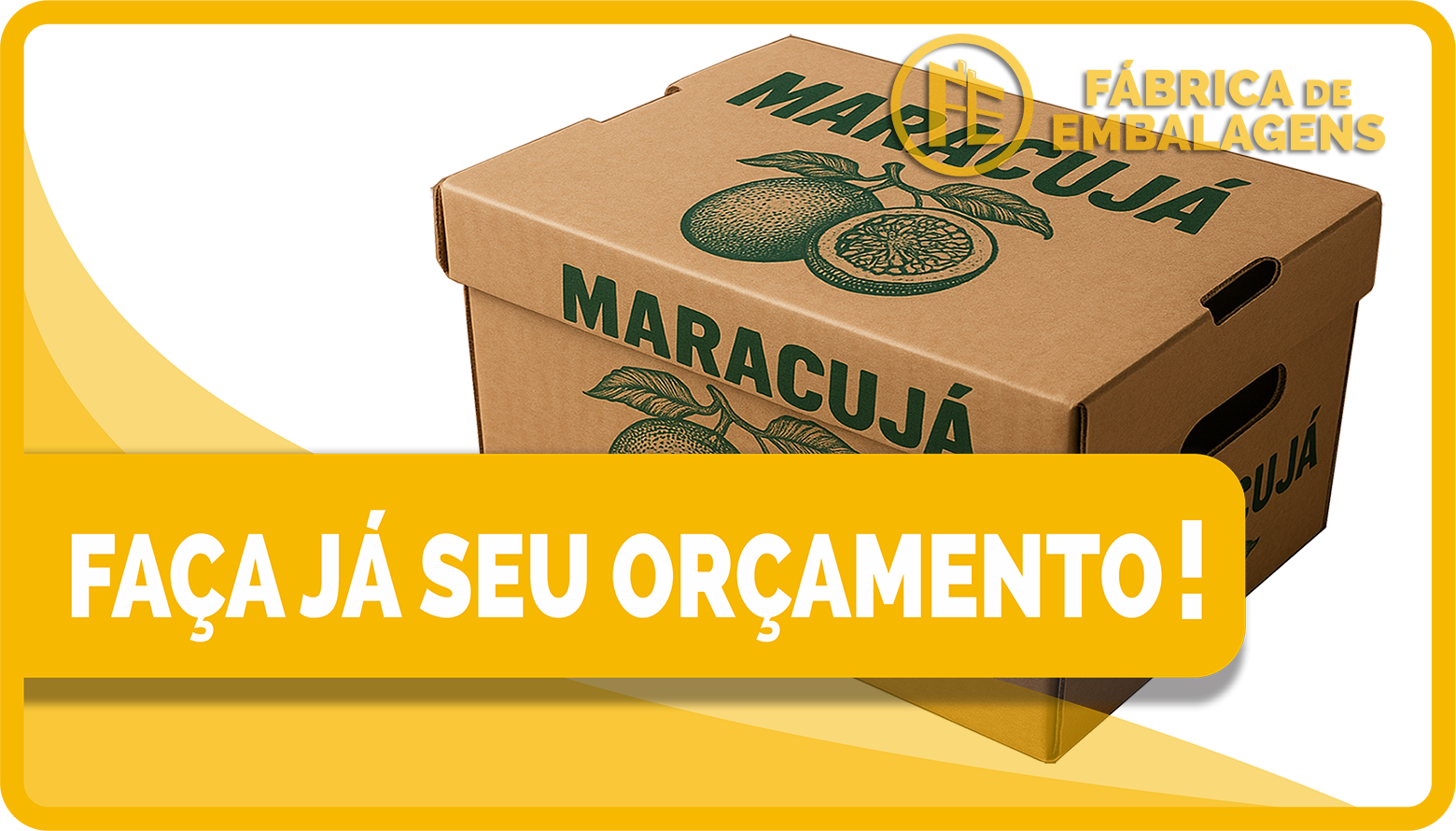 Caixa de Papelão para Maracujá