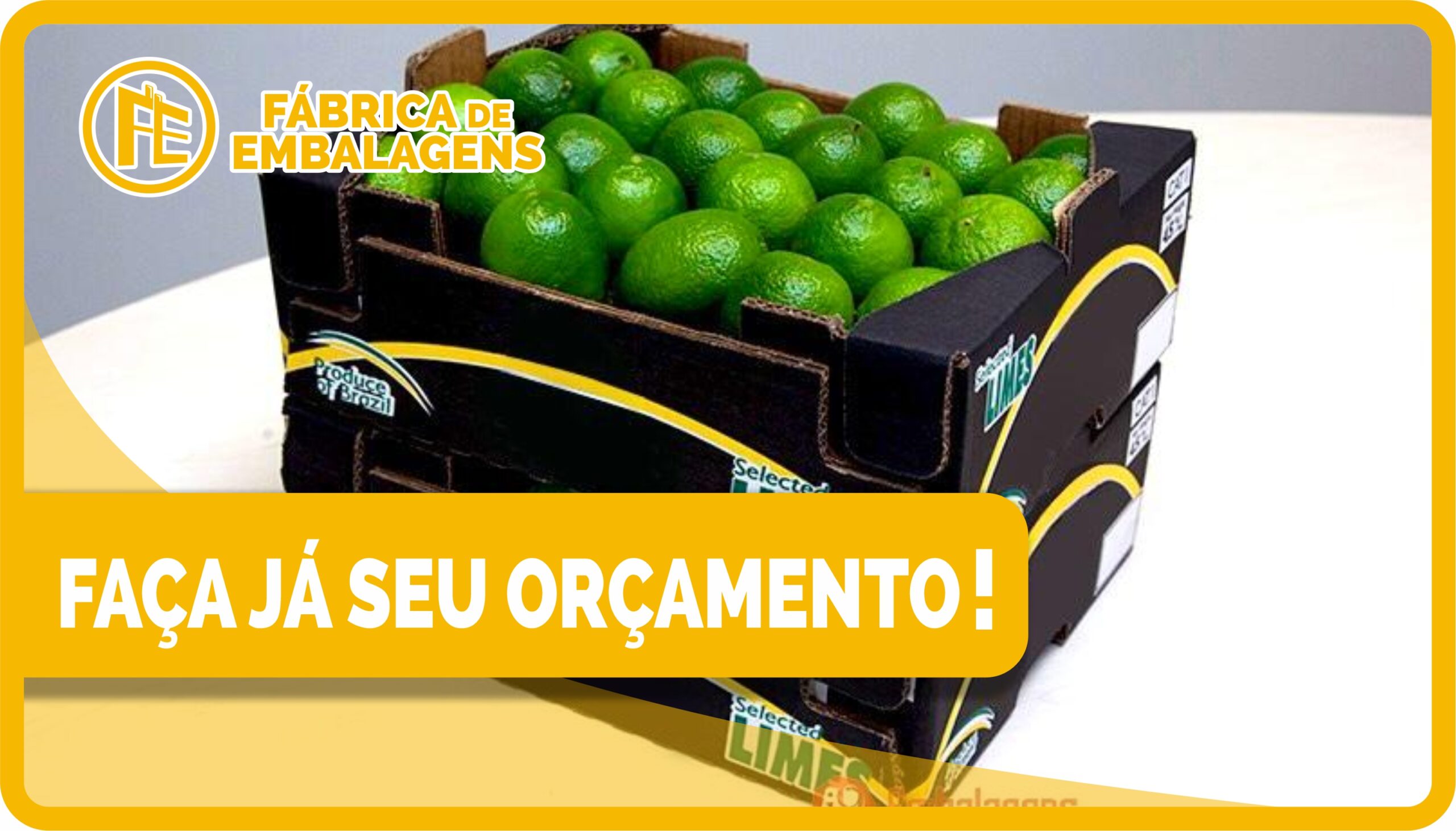 Caixa de Papelão para Limão