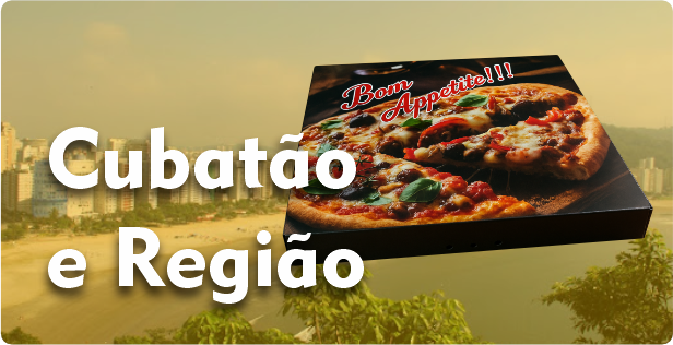 Caixa de Pizza Quadrada em Cubatão