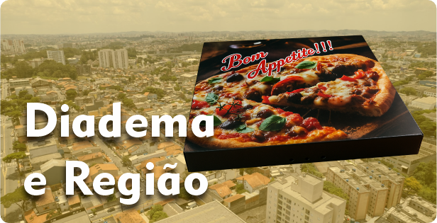 Caixa de Pizza Quadrada em Diadema