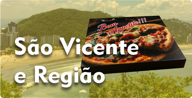 Caixa de Pizza Quadrada em Santos