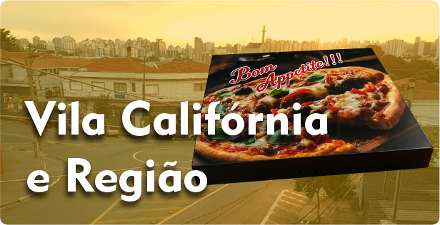 Caixa de Pizza Quadrada em Vila Califórnia