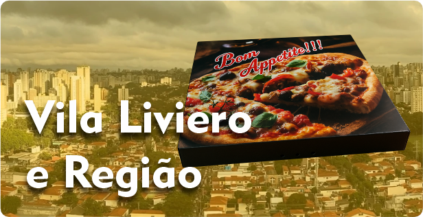 Caixa de Pizza Quadrada em Vila Liviero
