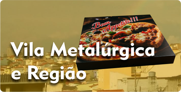 Caixa de Pizza Quadrada em Vila Metalúrgica