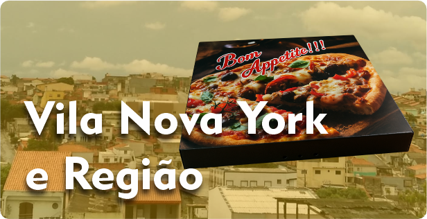 Caixa de Pizza Quadrada em Vila Nova York