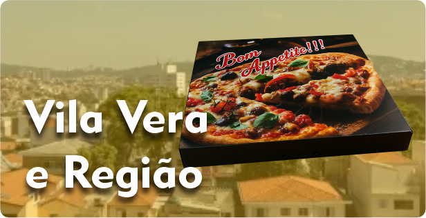 Caixa de Pizza Quadrada em Vila Vera