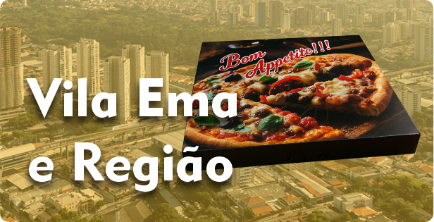 Caixa de Pizza Quadrada na Vila Ema