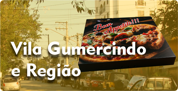 Caixa de Pizza Quadrada na Vila Gumercindo