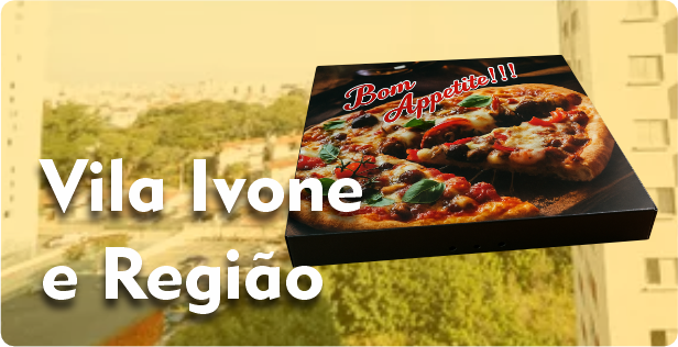 Caixa de Pizza Quadrada na Vila Ivone