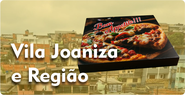 Caixa de Pizza Quadrada na Vila Joaniza