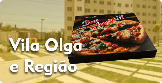 Caixa de Pizza Quadrada na Vila Olga