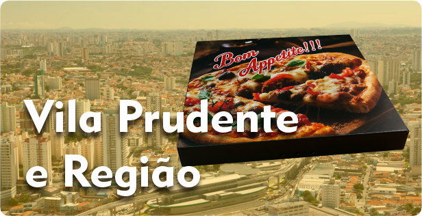 Caixa de Pizza Quadrada na Vila Prudente