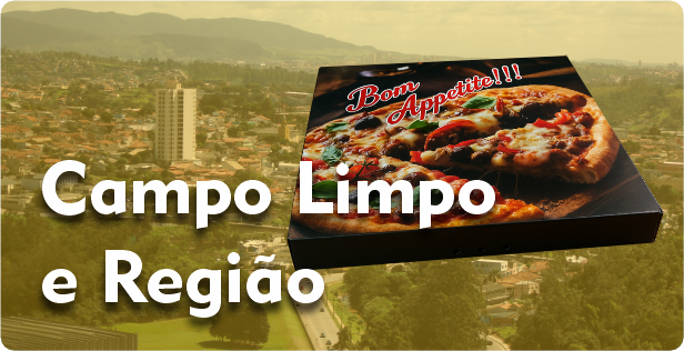 Caixa de Pizza Quadrada em Campo Limpo