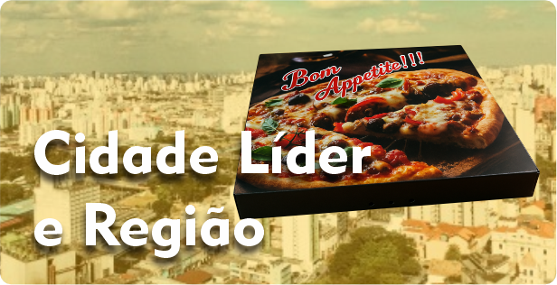 Caixa de Pizza Quadrada em Cidade Líder