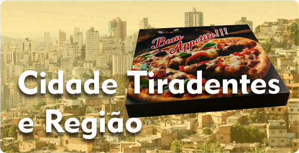 Caixa de Pizza Quadrada em Cidade Tiradentes