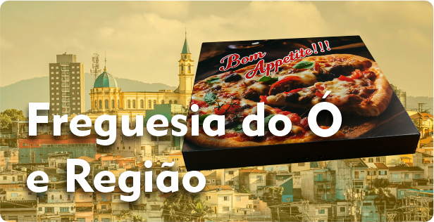 Caixa de Pizza Quadrada em Freguesia do Ó