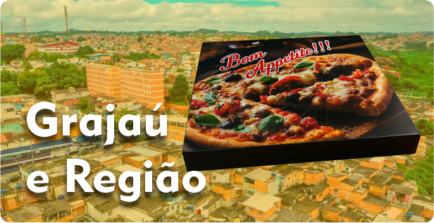 Caixa de Pizza Quadrada em Grajaú