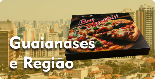 Caixa de Pizza Quadrada em Guaianases
