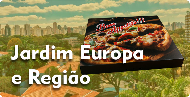 Caixa de Pizza Quadrada em Jardim Europa