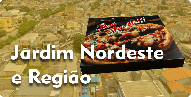 Caixa de Pizza Quadrada em Jardim Nordeste