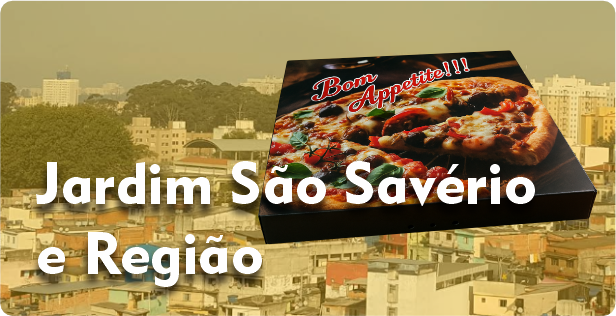 Caixa de Pizza Quadrada em Jardim São Savério