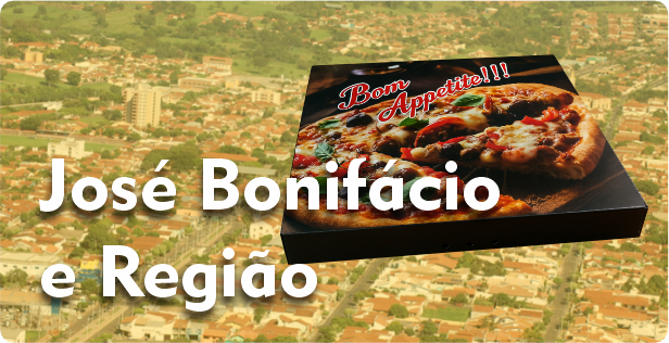 Caixa de Pizza Quadrada em José Bonifácio