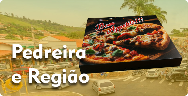 Caixa de Pizza Quadrada em Pedreira
