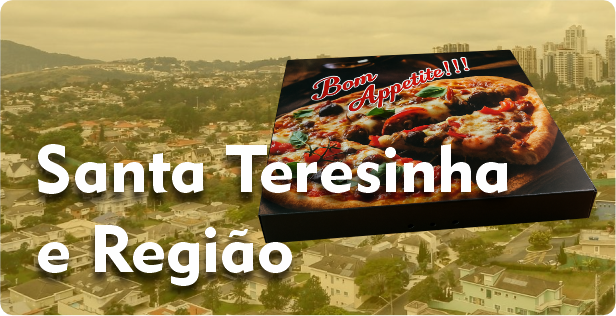Caixa de Pizza Quadrada em Santa Teresinha