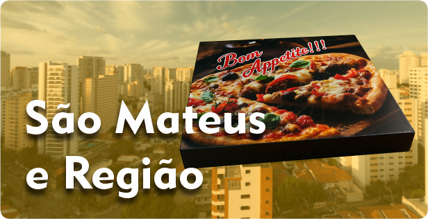 Caixa de Pizza Quadrada em São Mateus
