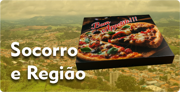 Caixa de Pizza Quadrada em Socorro