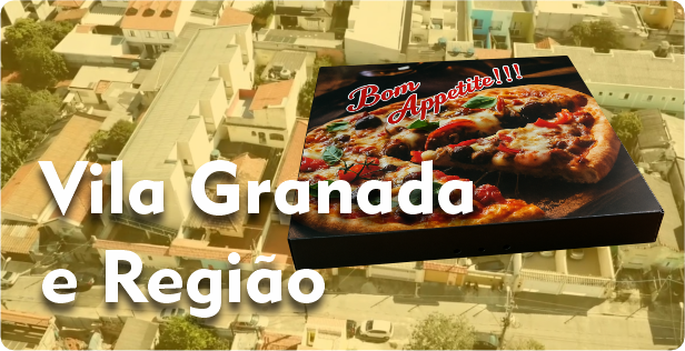 Caixa de Pizza Quadrada em Vila Granada