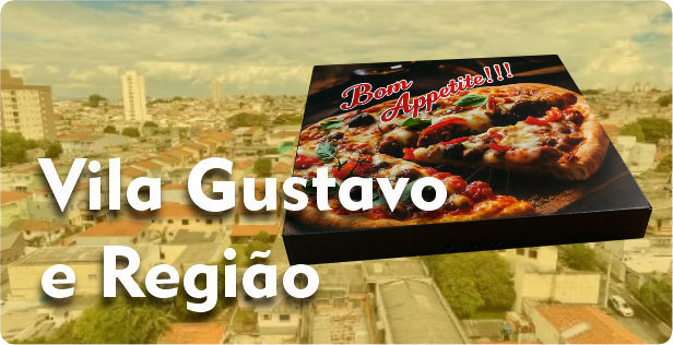Caixa de Pizza Quadrada em Vila Gustavo