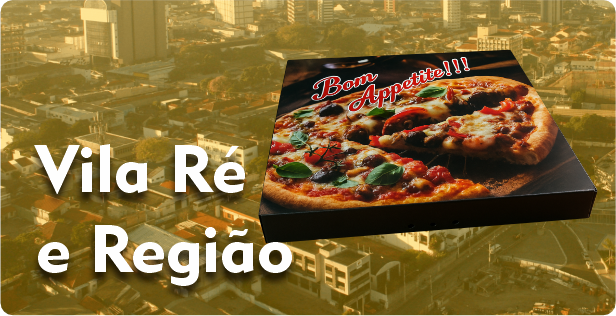 Caixa de Pizza Quadrada em Vila Ré