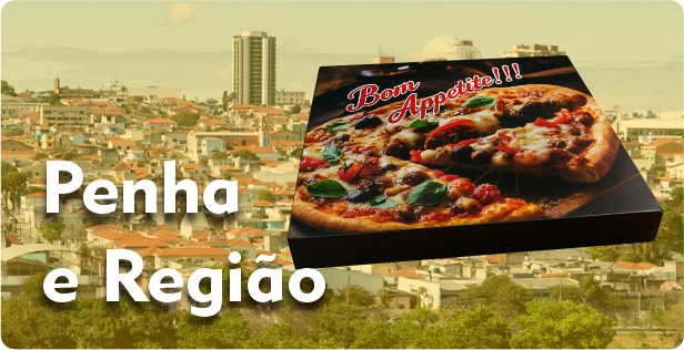 Caixa de Pizza Quadrada na Penha