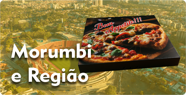 Caixa de Pizza Quadrada no Morumbi