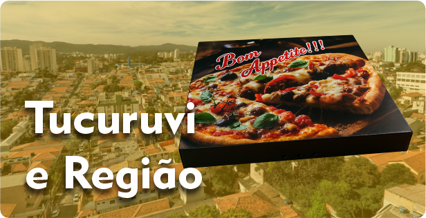 Caixa de Pizza Quadrada no Tucuruvi