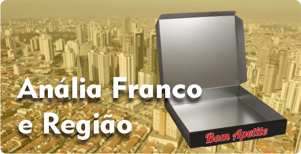 Caixa de Pizza Laminada em Anália Franco