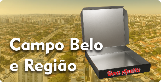 Caixa de Pizza Laminada em Campo Belo