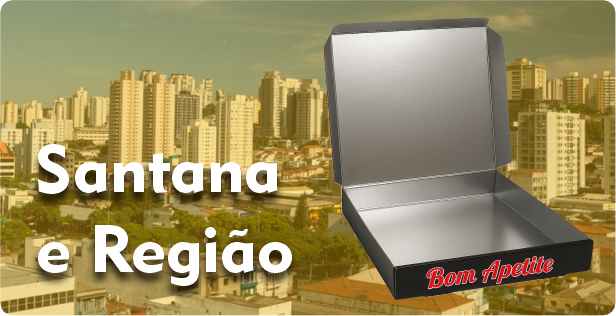 Caixa de Pizza Laminada em Santana