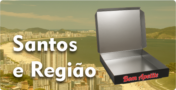 Caixa de Pizza Laminada em Santos