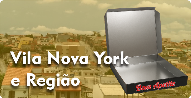 Caixa de Pizza Laminada em Vila Nova York