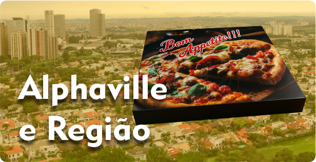 Caixa de Pizza Quadrada em Alphaville