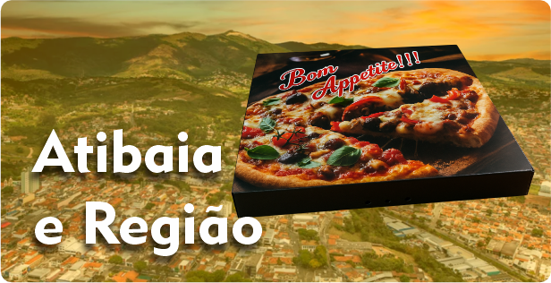 Caixa de Pizza Quadrada em Atibaia