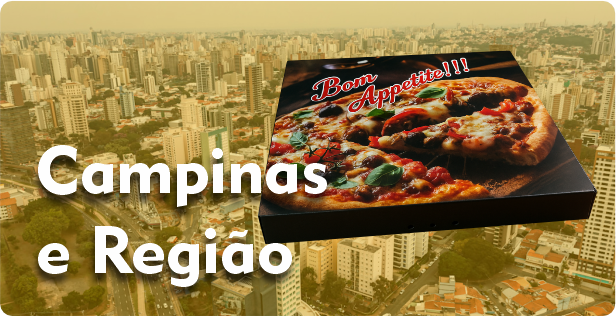 Caixa de Pizza Quadrada em Campinas