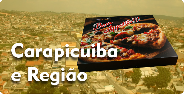 Caixa de Pizza Quadrada em Carapicuíba