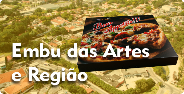 Caixa de Pizza Quadrada em Embu das Artes