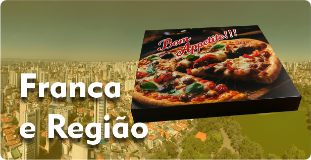 Caixa de Pizza Quadrada em Franca