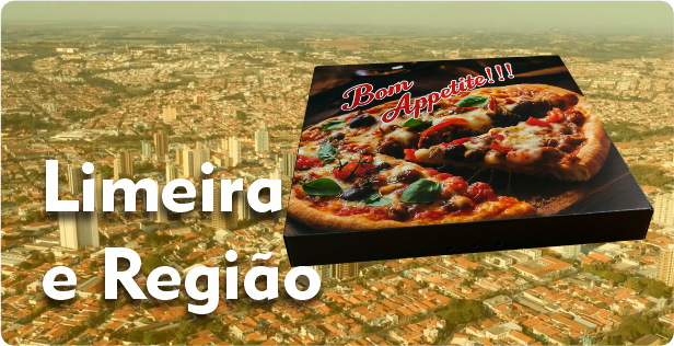 Caixa de Pizza Quadrada em Limeira