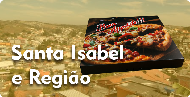 Caixa de Pizza Quadrada em Santa Isabel