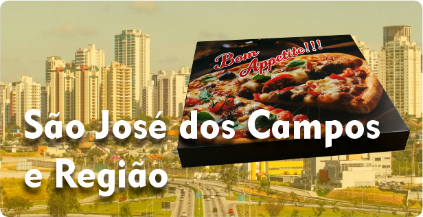 Caixa de Pizza Quadrada em São José dos Campos